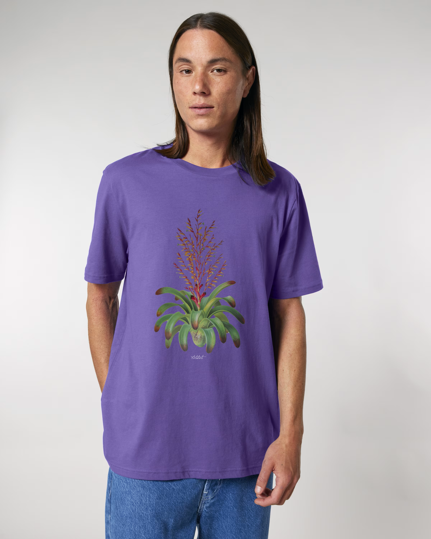 TROPICAL BROMELIA FLAME – CREATOR – OFF WHITE – artshirt